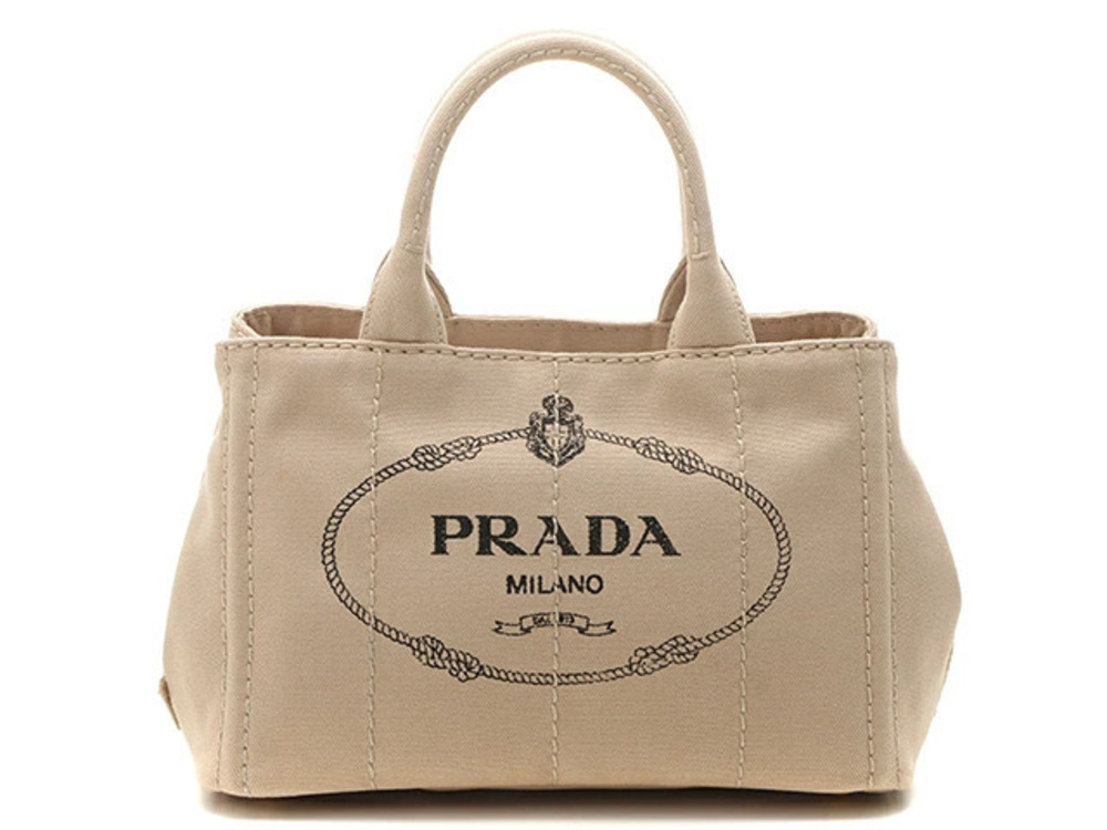 Prada Canapa handbag Beige Cream canvas